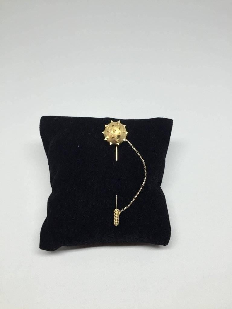 Gold Mace Collar Pin For Sale 1