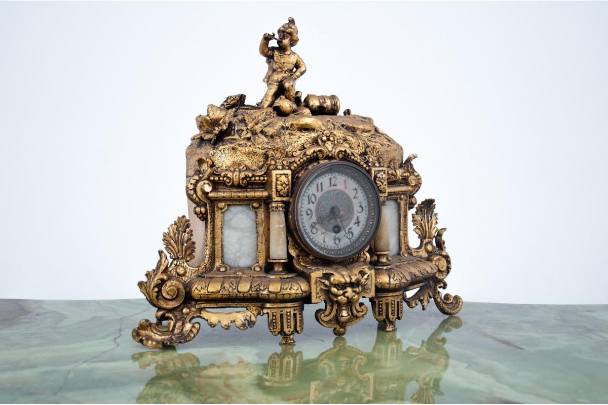 Gold Mantel Clock, France, circa 1900 1