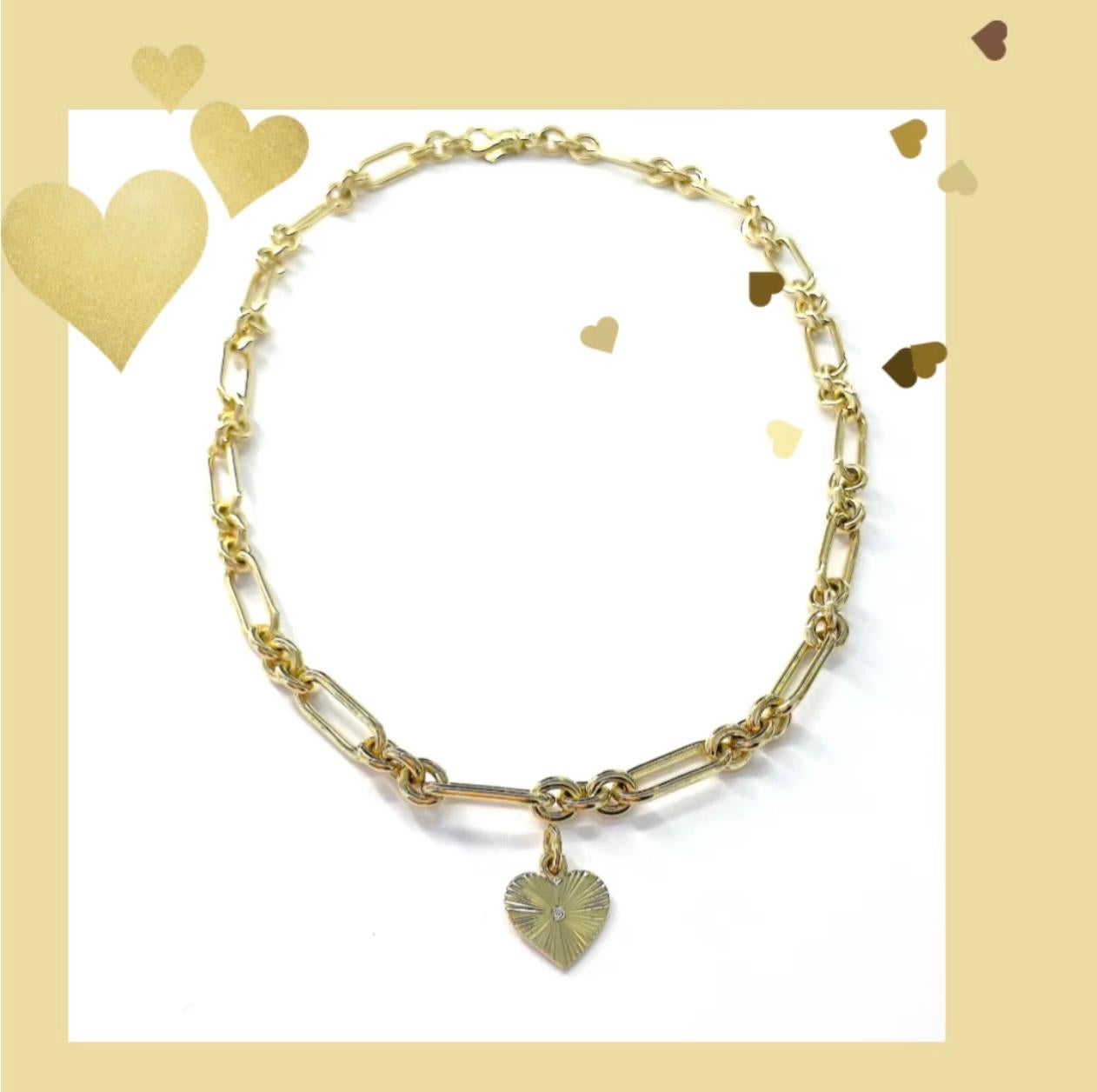 Contemporain Collier à double maillons marquise en or en vente