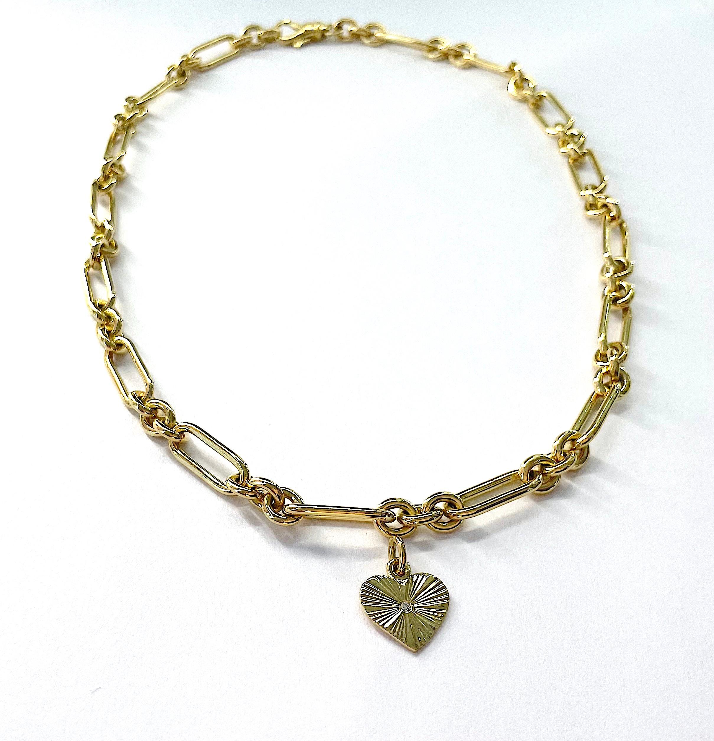 Collier à double maillons marquise en or Neuf - En vente à New York, NY