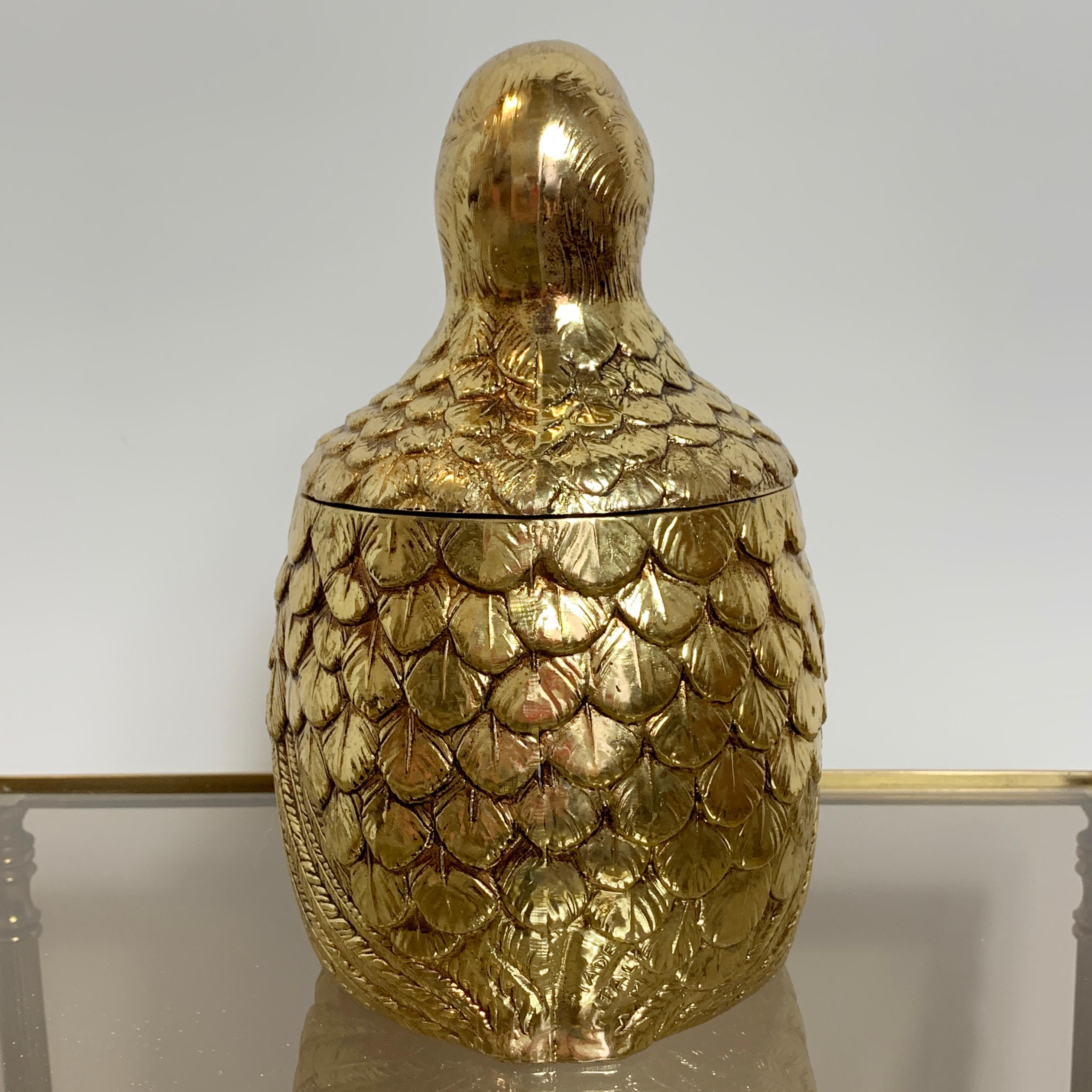 Gold Mauro Manetti Duck Ice-Bucket, Italy, 1960s 1