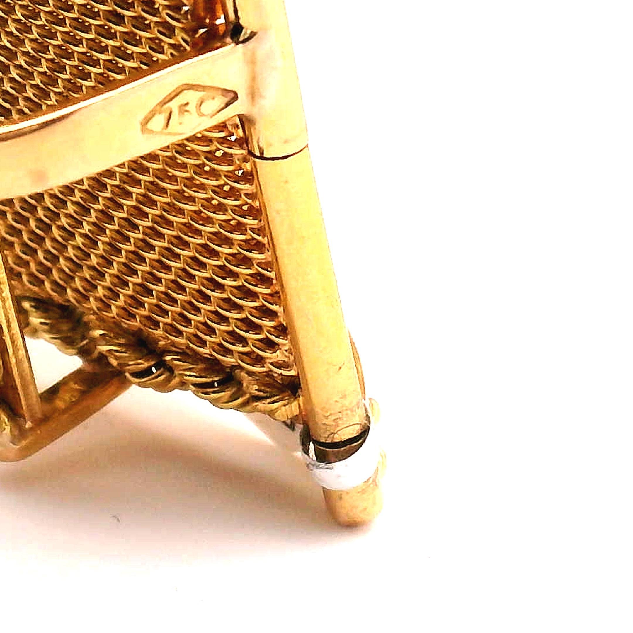 Bracelet en maille d'or en vente 6