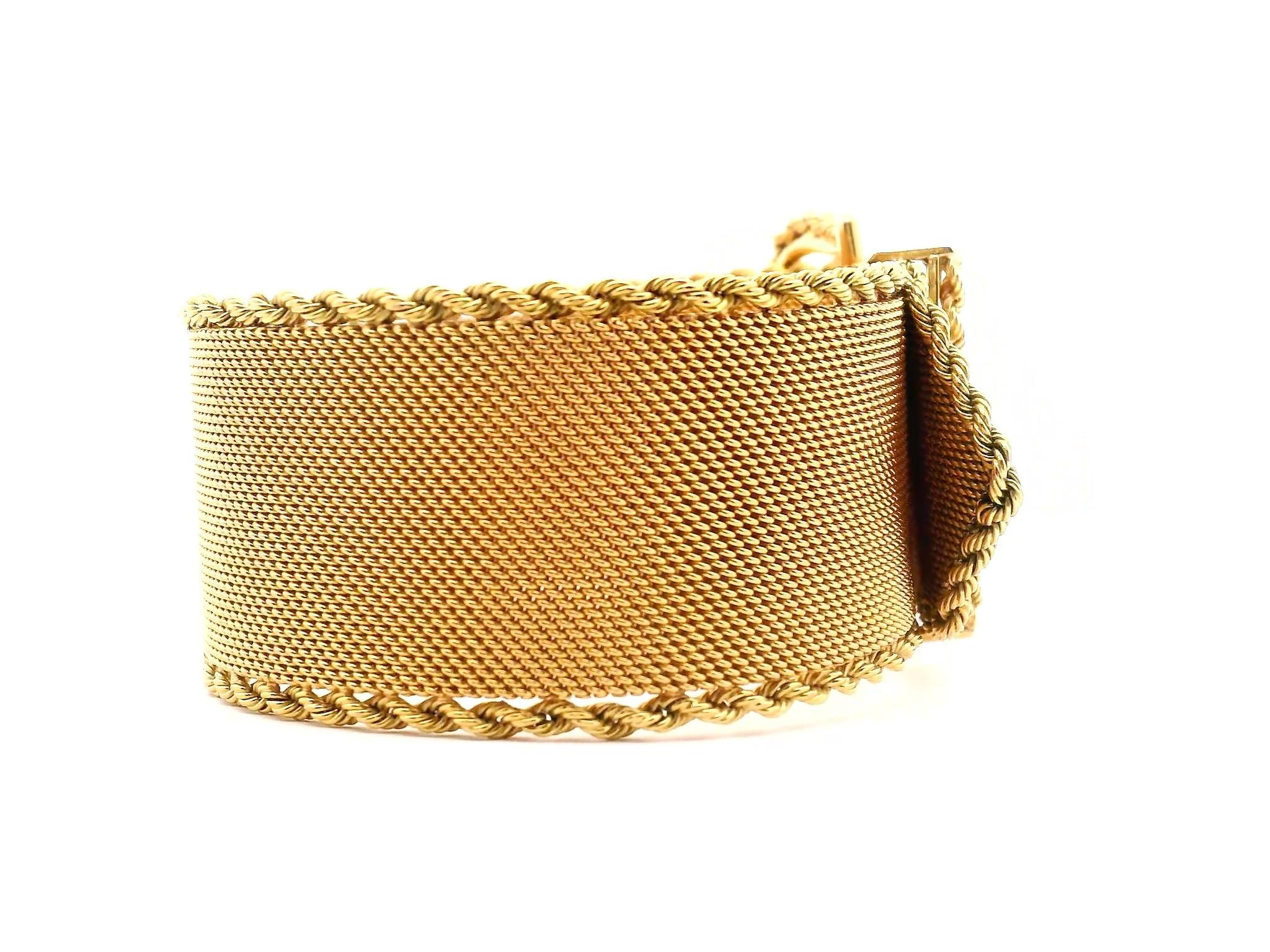 Bracelet en maille d'or Excellent état - En vente à Sausalito, CA