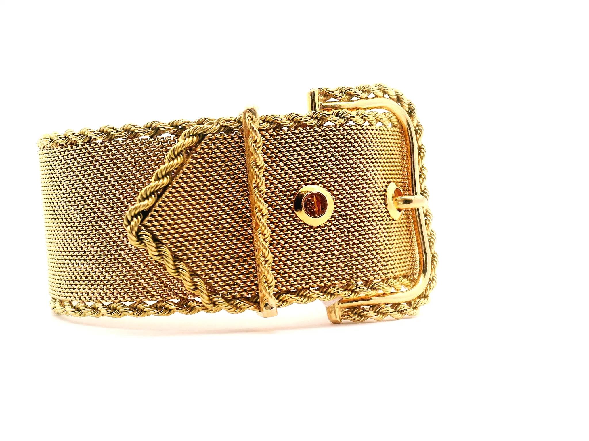 Bracelet en maille d'or Unisexe en vente
