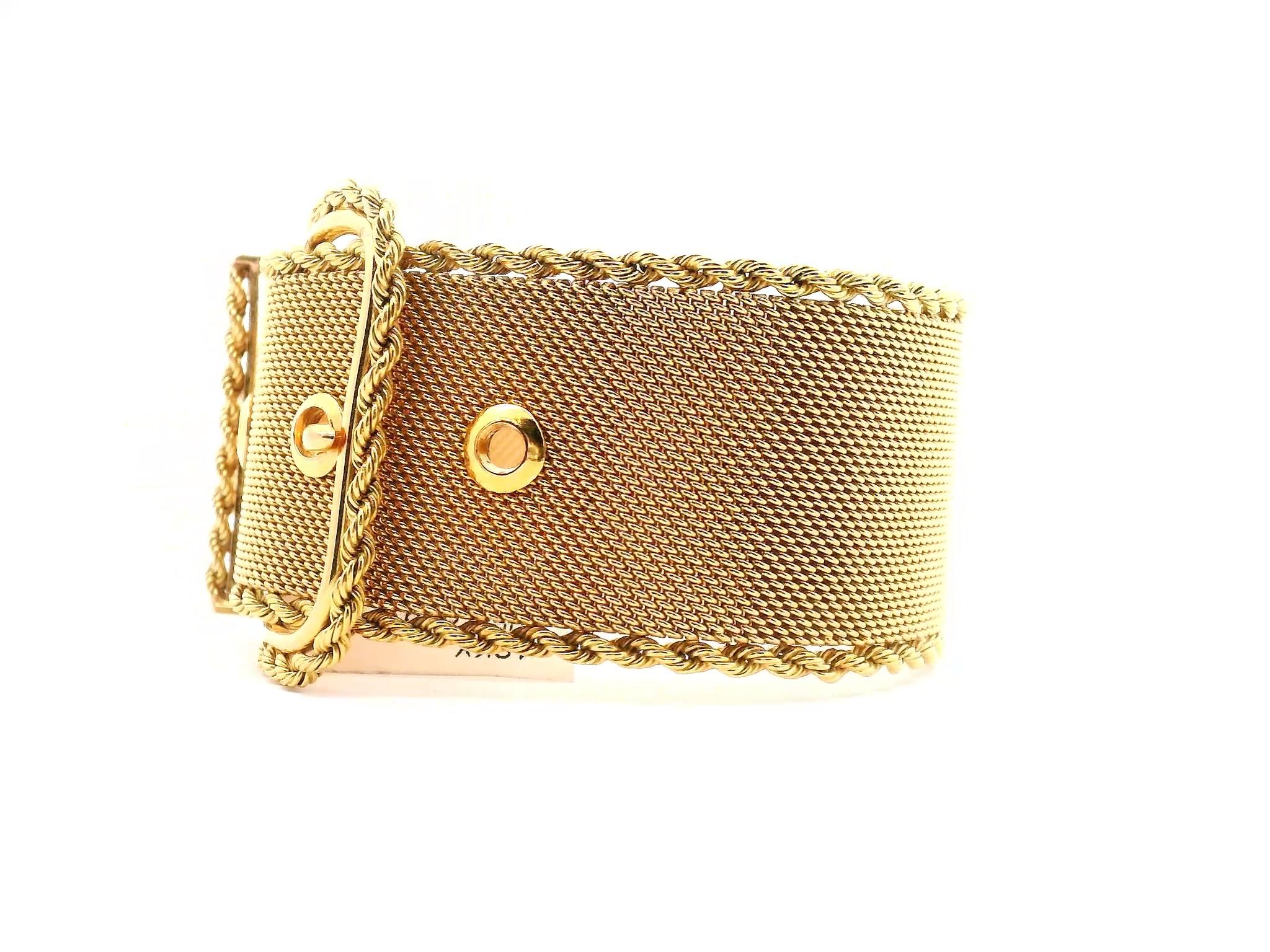 Bracelet en maille d'or en vente 1
