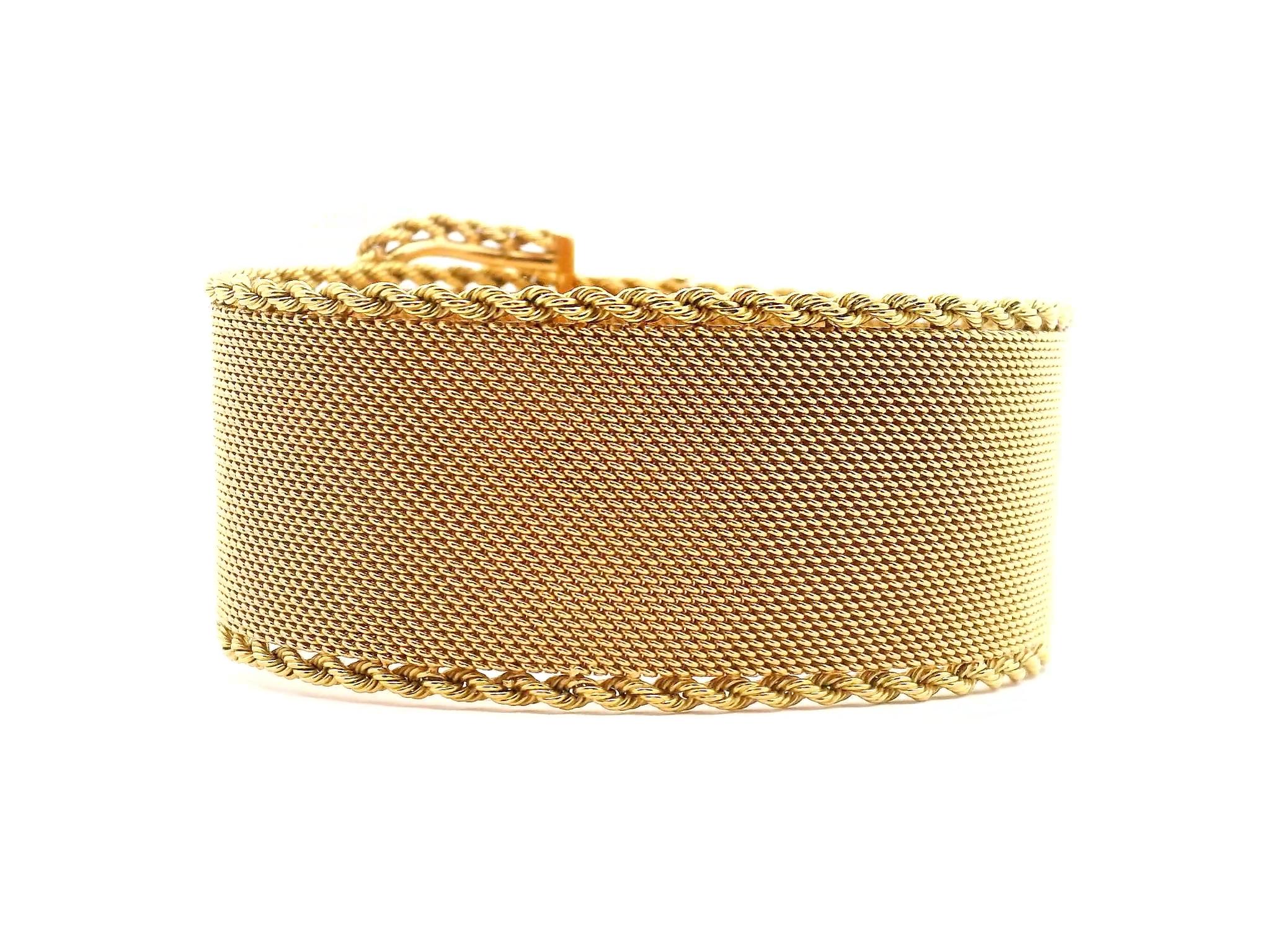 Bracelet en maille d'or en vente 2