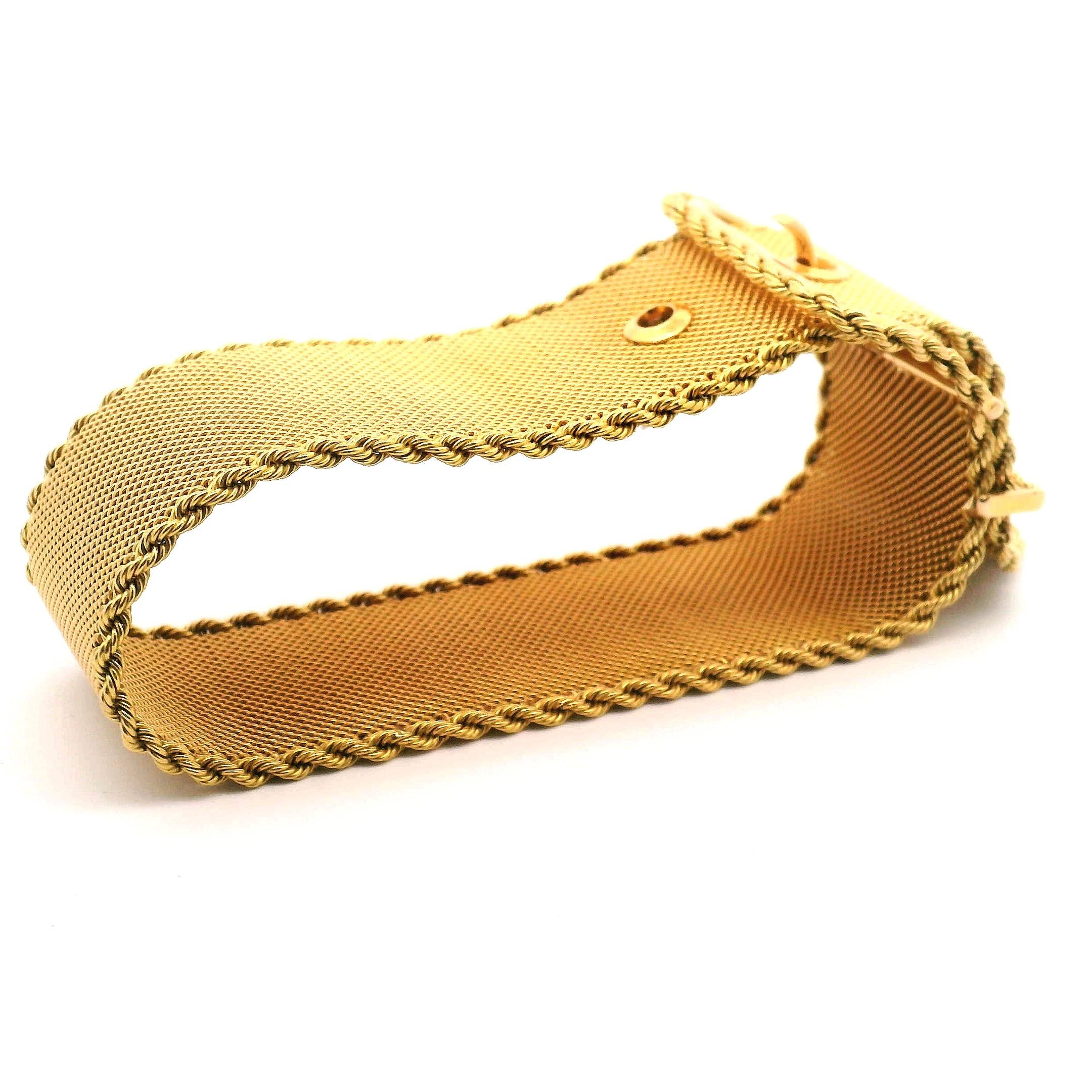 Bracelet en maille d'or en vente 5