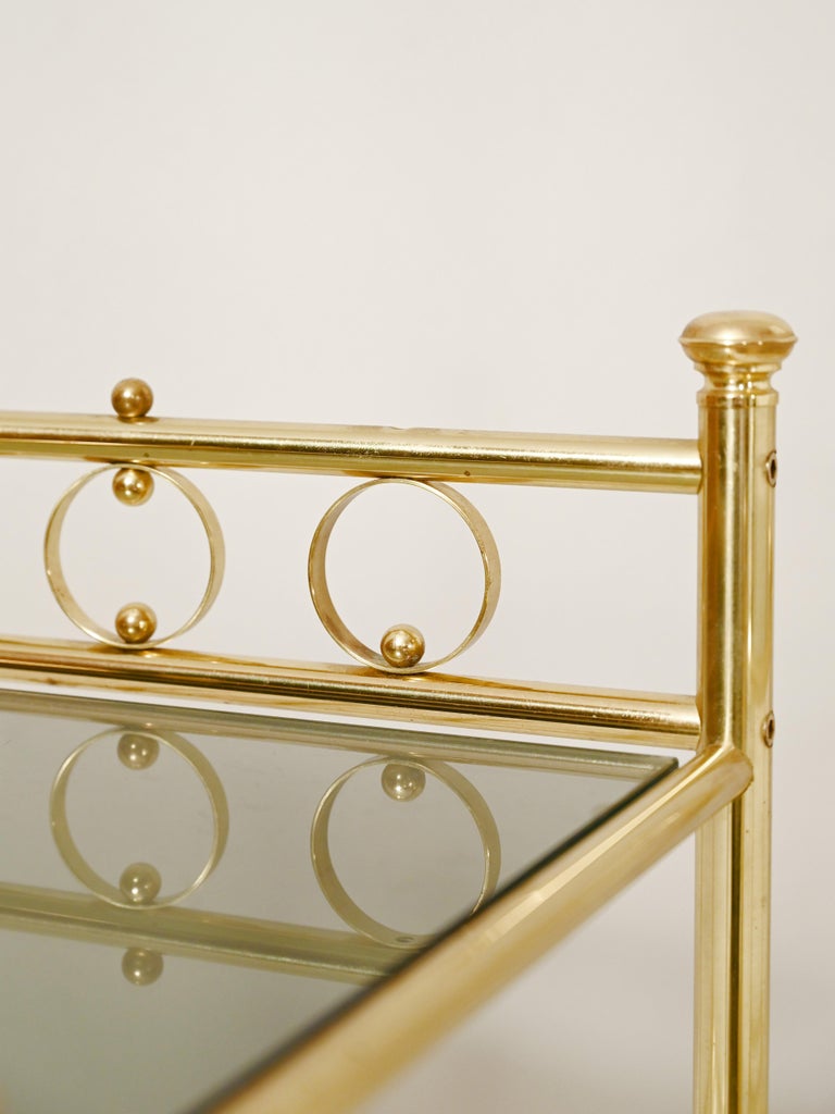 Gold Metal and Crystal Bedside Tables, 1970s For Sale at 1stDibs — free download