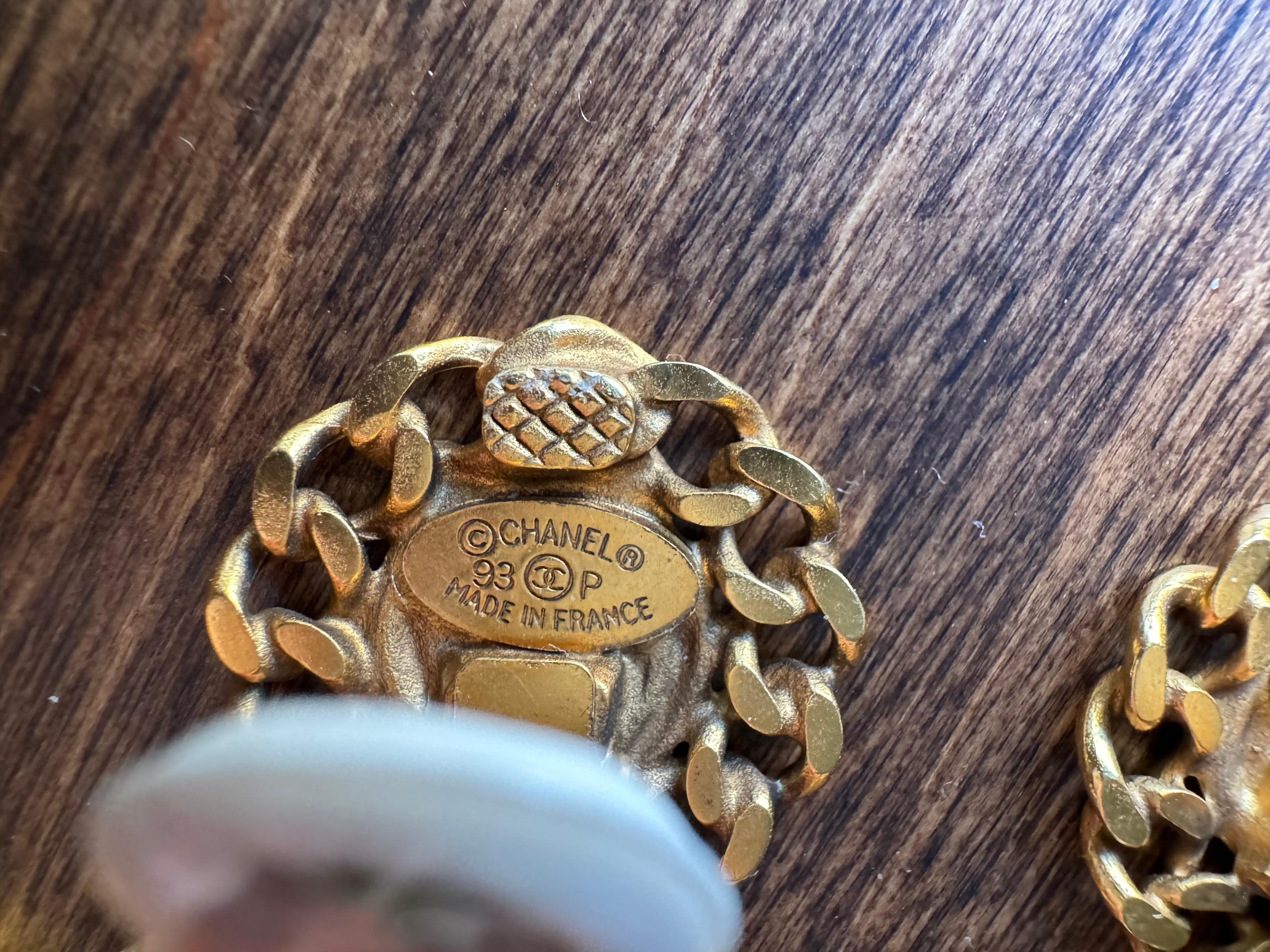 Goldmetall Cambon Paris XXL Herz und Pfeil Tropfenohrringe, 1993 im Angebot 4
