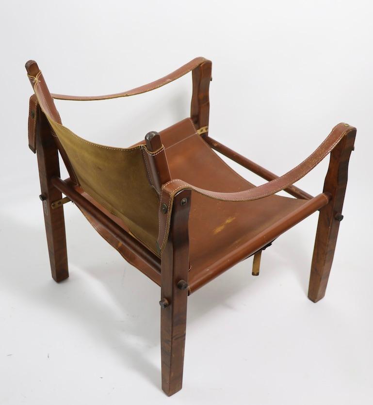 Gold Metal Folding Safari Chair Made in Racine Wisconsin 8