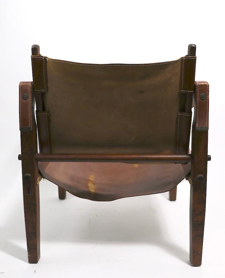 Gold Metal Folding Safari Chair Made in Racine Wisconsin 9