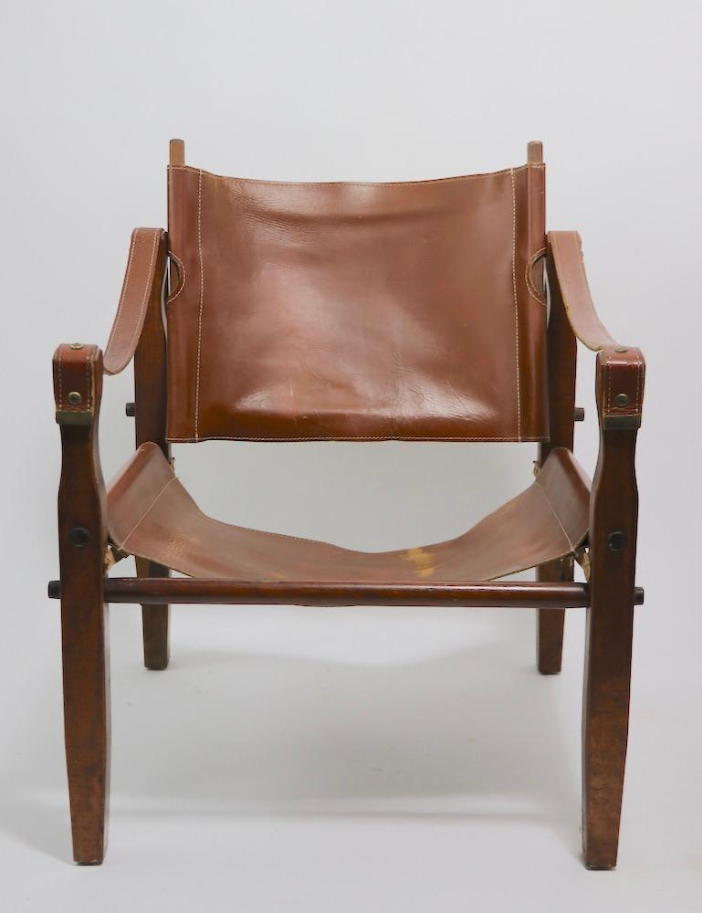American Gold Metal Folding Safari Chair Made in Racine Wisconsin