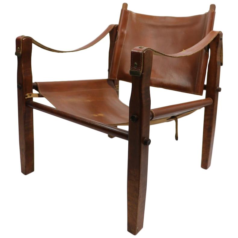 Gold Metal Folding Safari Chair Made in Racine Wisconsin