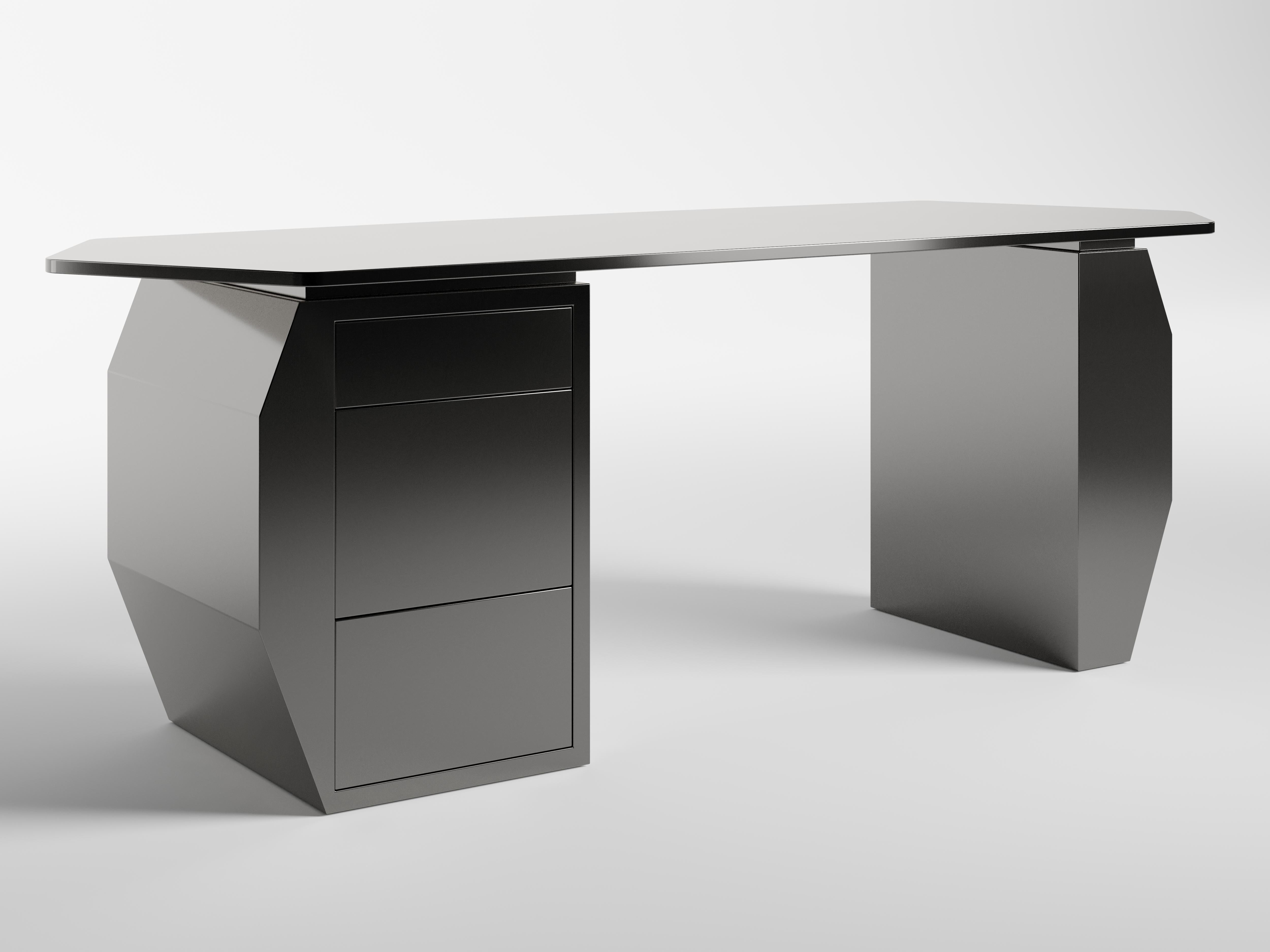 Francese Gold Metal Y Desk by KY ARCHITECTURE in vendita