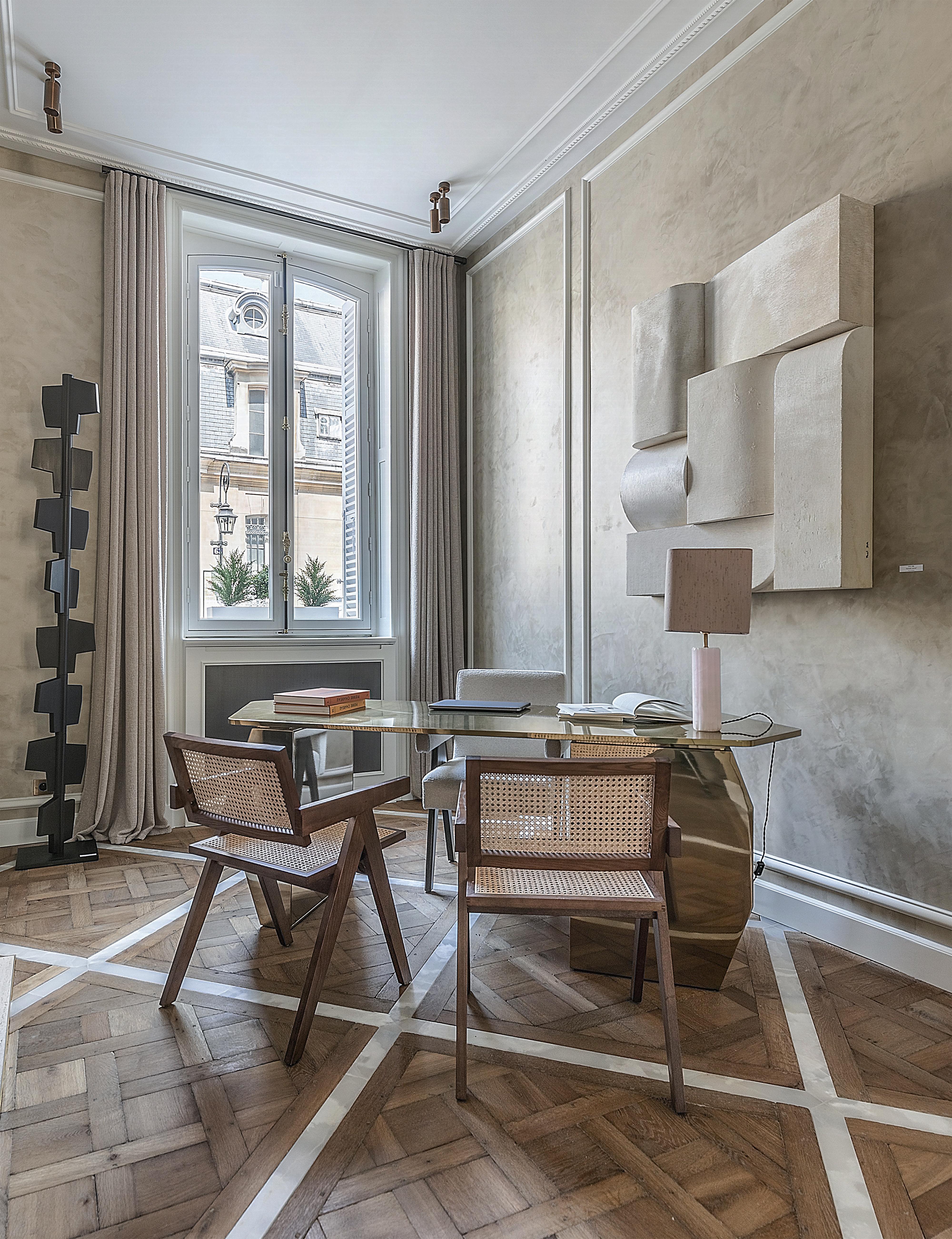 Gold Metal Y Desk by KY ARCHITECTURE in vendita 1