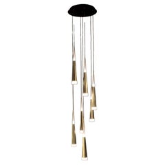 Gold Meteoriti di Metallo Chandelier, Aluminum, Acrylic, LCS 002 by JAGO
