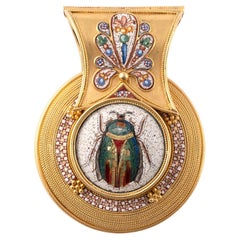 Gold & Micromosaic Bulla Pendant Attributed to Castellani 1850's