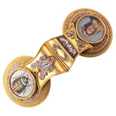 Gold & Micromosaic Bulla Pendant Attributed to Castellani 1850's