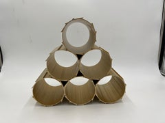 Gold Mid-Century Modern Anodized Aluminum Modular Wine Rack