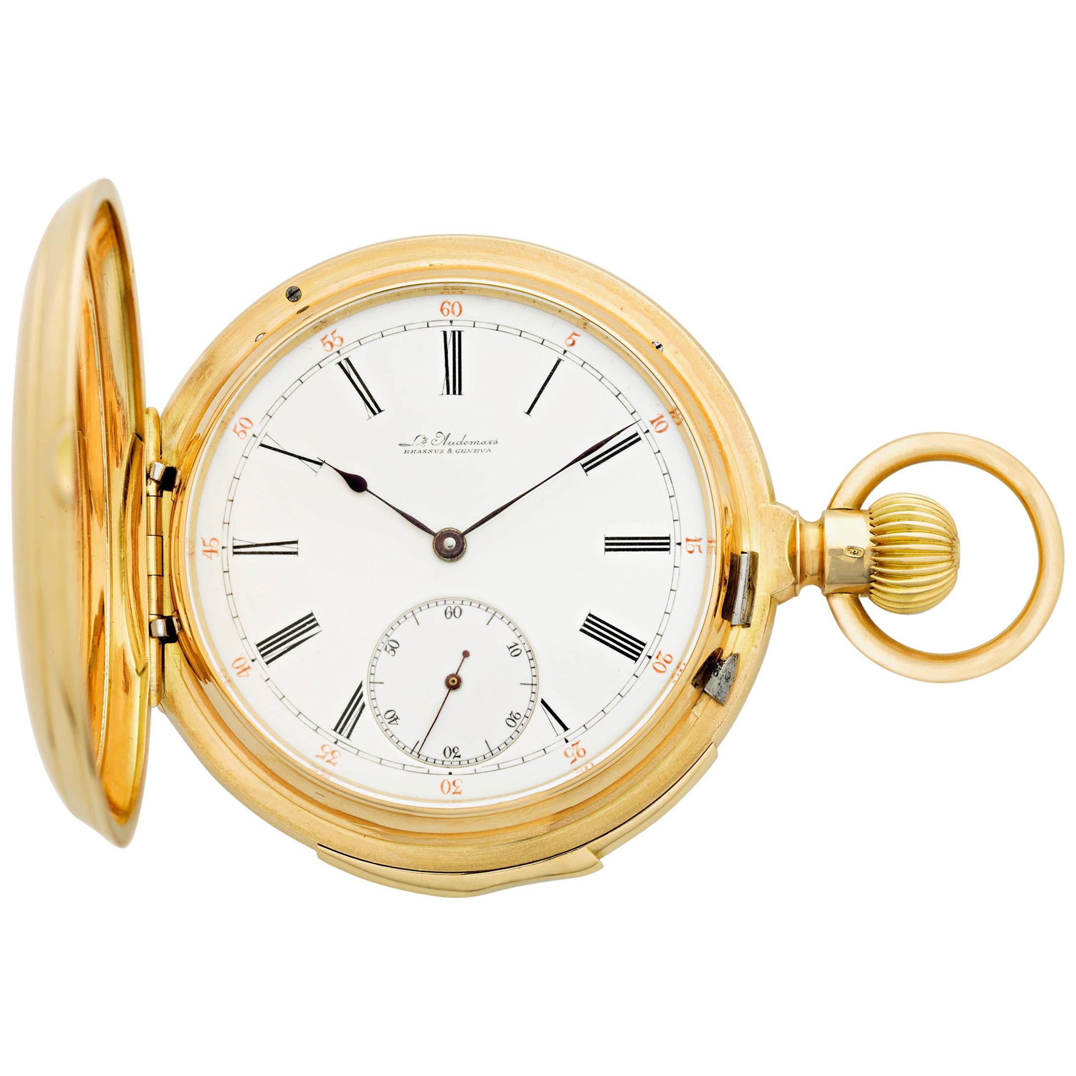 Gold Minute Repeater Pocket Watch by Louis Audemars