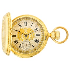 Antique Gold Minute Repeater Swiss Pocket Watch