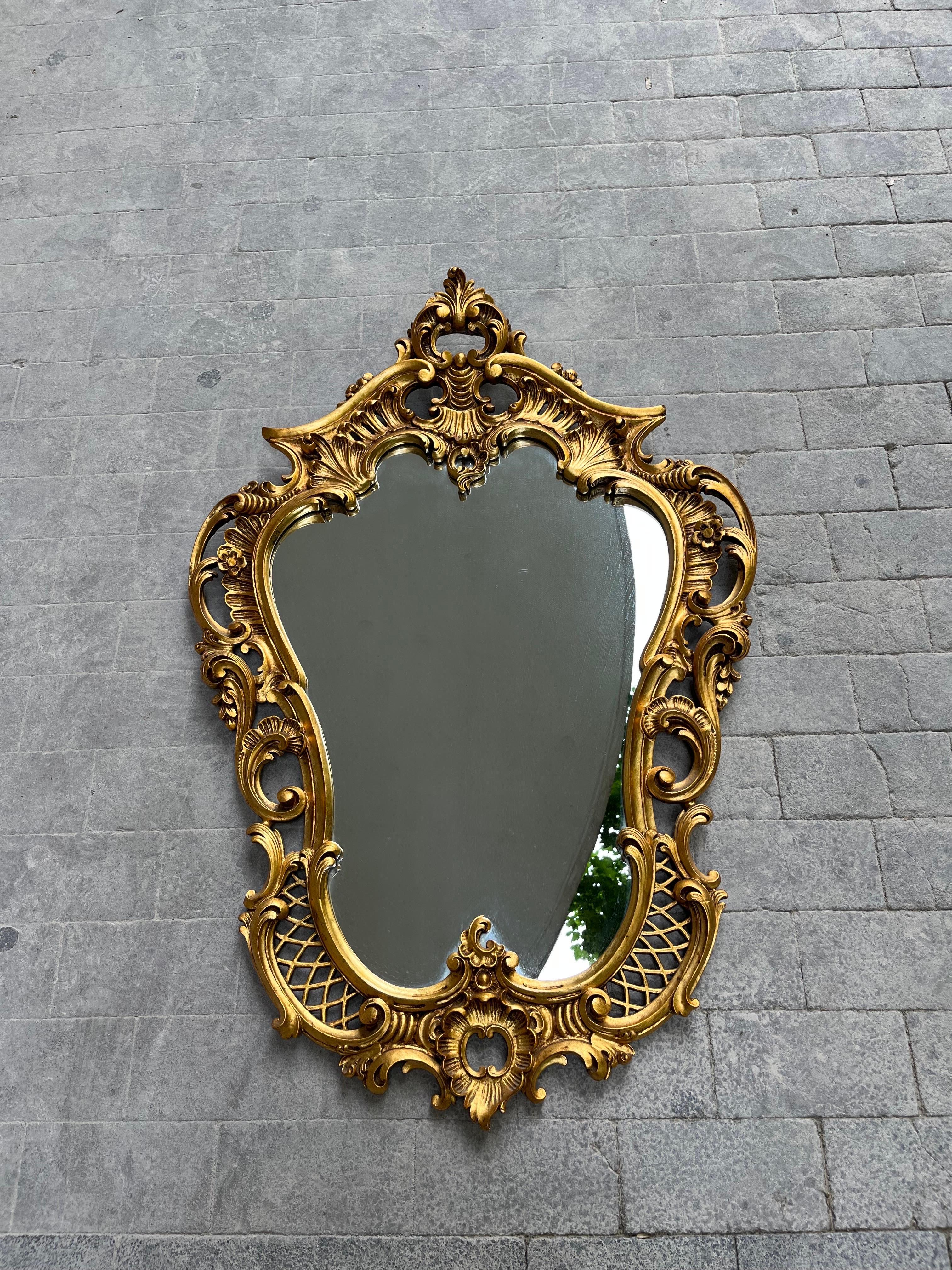 Miroirs d'antiquités or des années 1900 Bon état - En vente à Foggia, FG