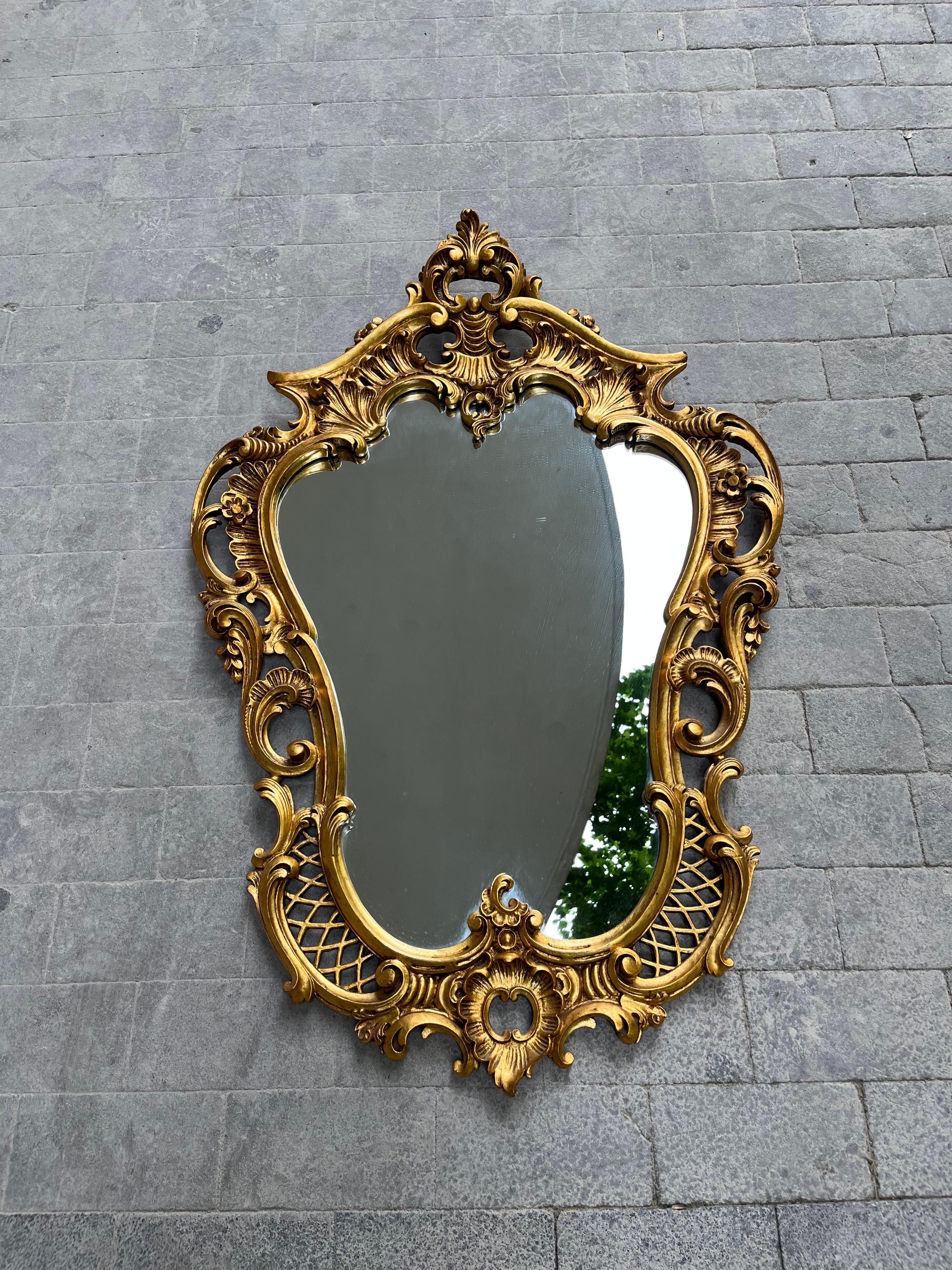 Bentwood Gold Mirror Antiques, 1900s  For Sale