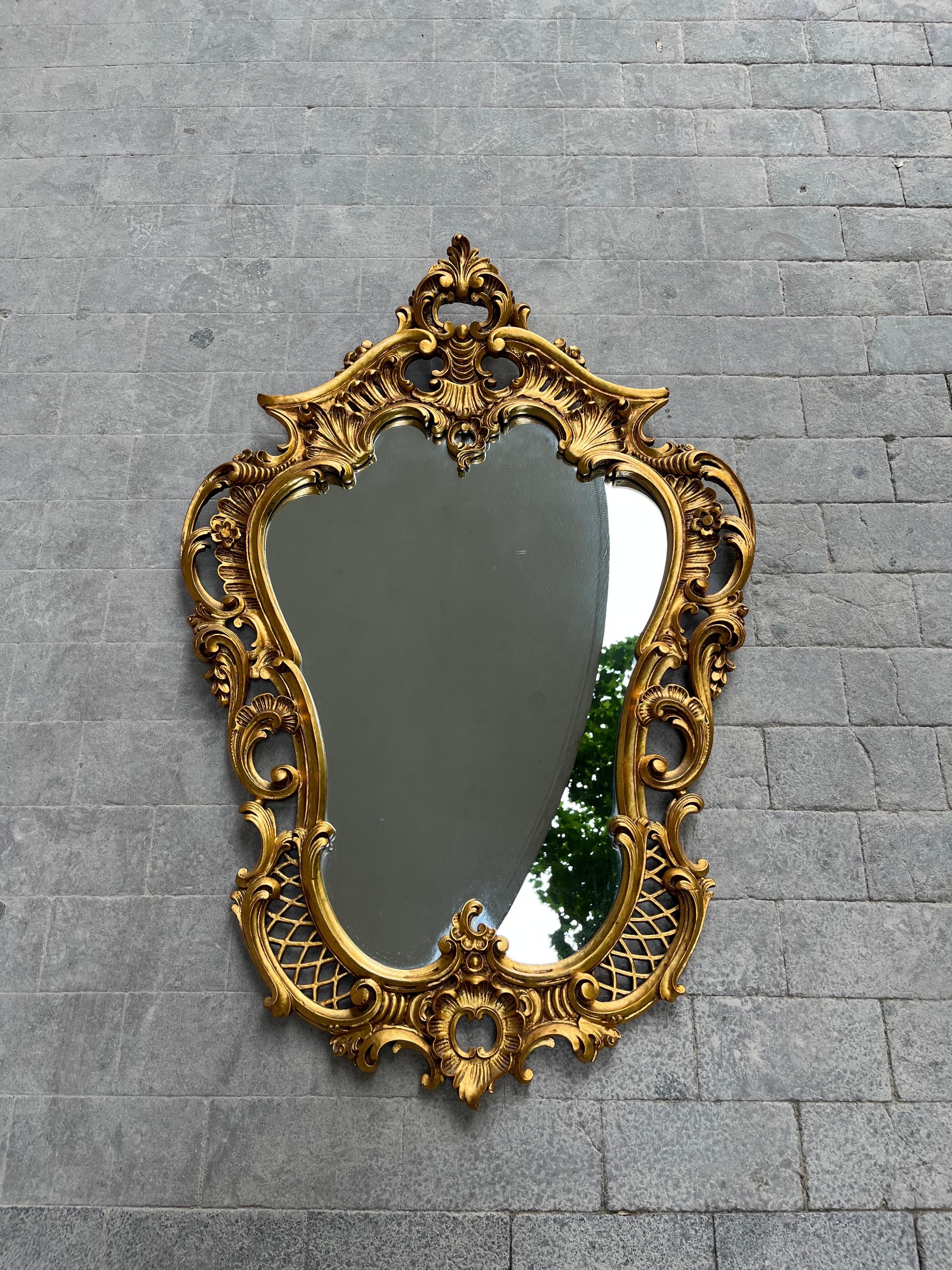 Miroirs d'antiquités or des années 1900 en vente 1