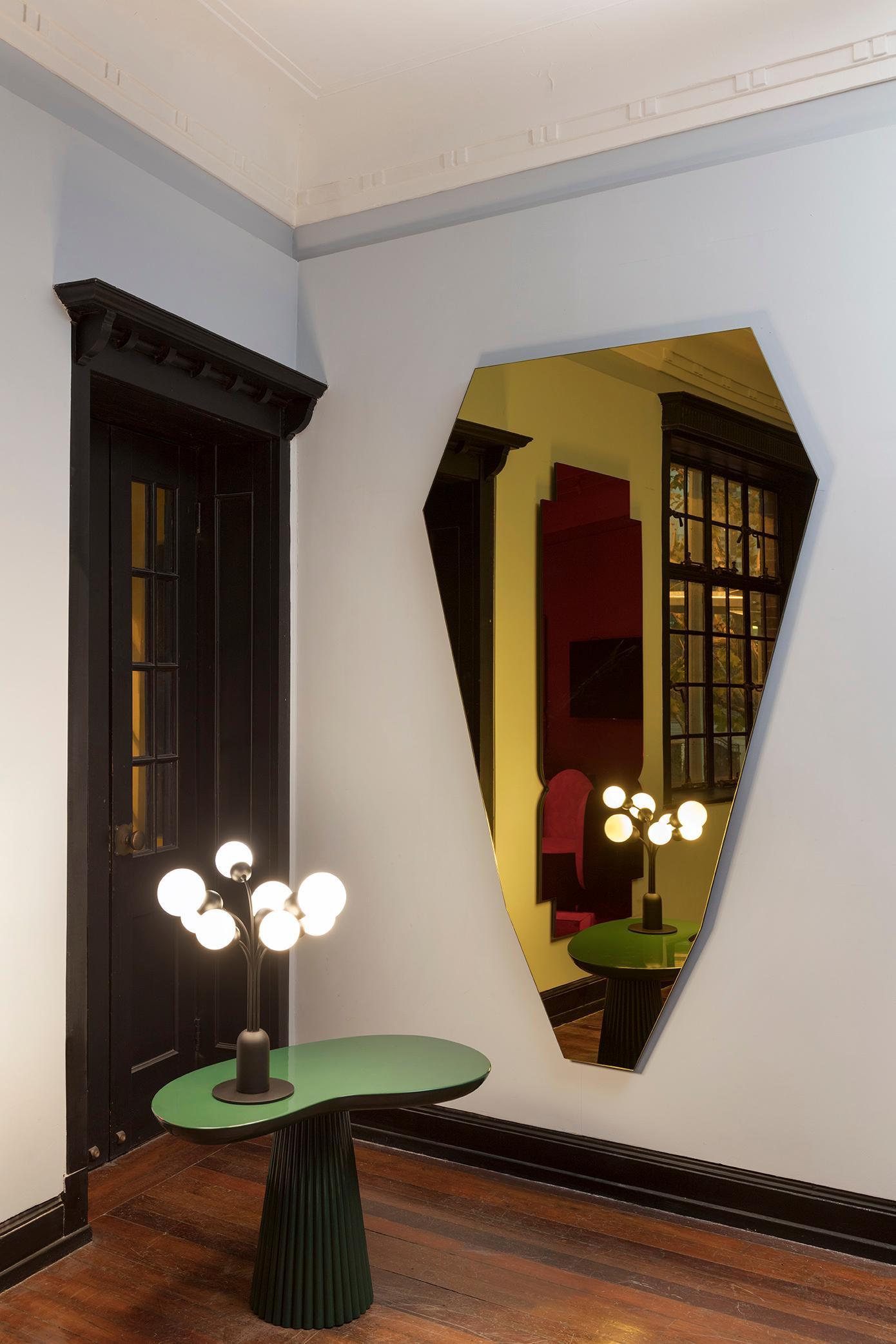 Modern Gold Mirror by Jose Levy