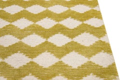 Modern Hand-Knotted Wool and Silk Rug by Apadana, Custom Sizes, Nepal