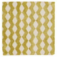 Gold Modern Handmade Geometric Custom Wool Rug