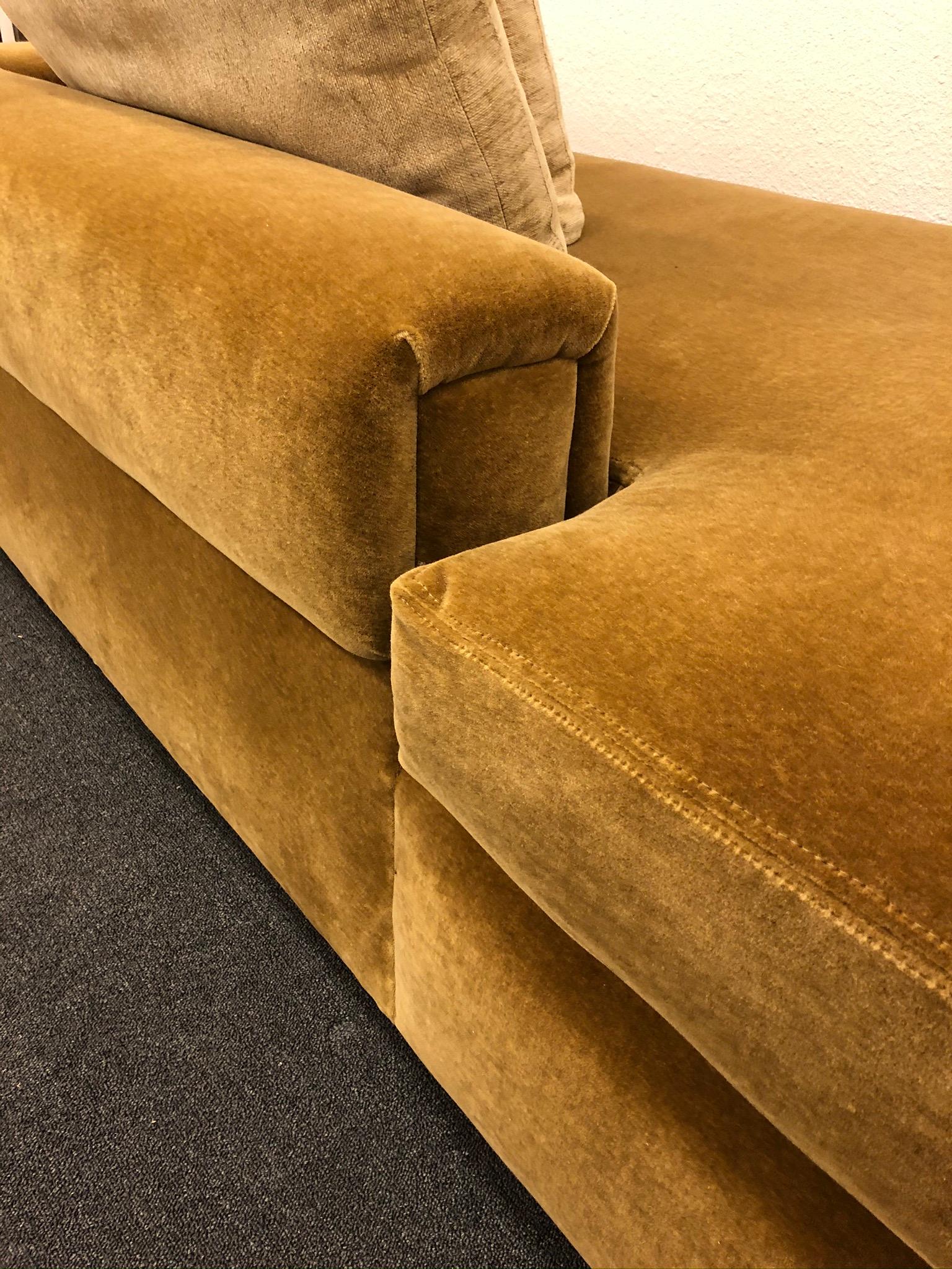 Gold Mohair Chaise by Steve Chase 3