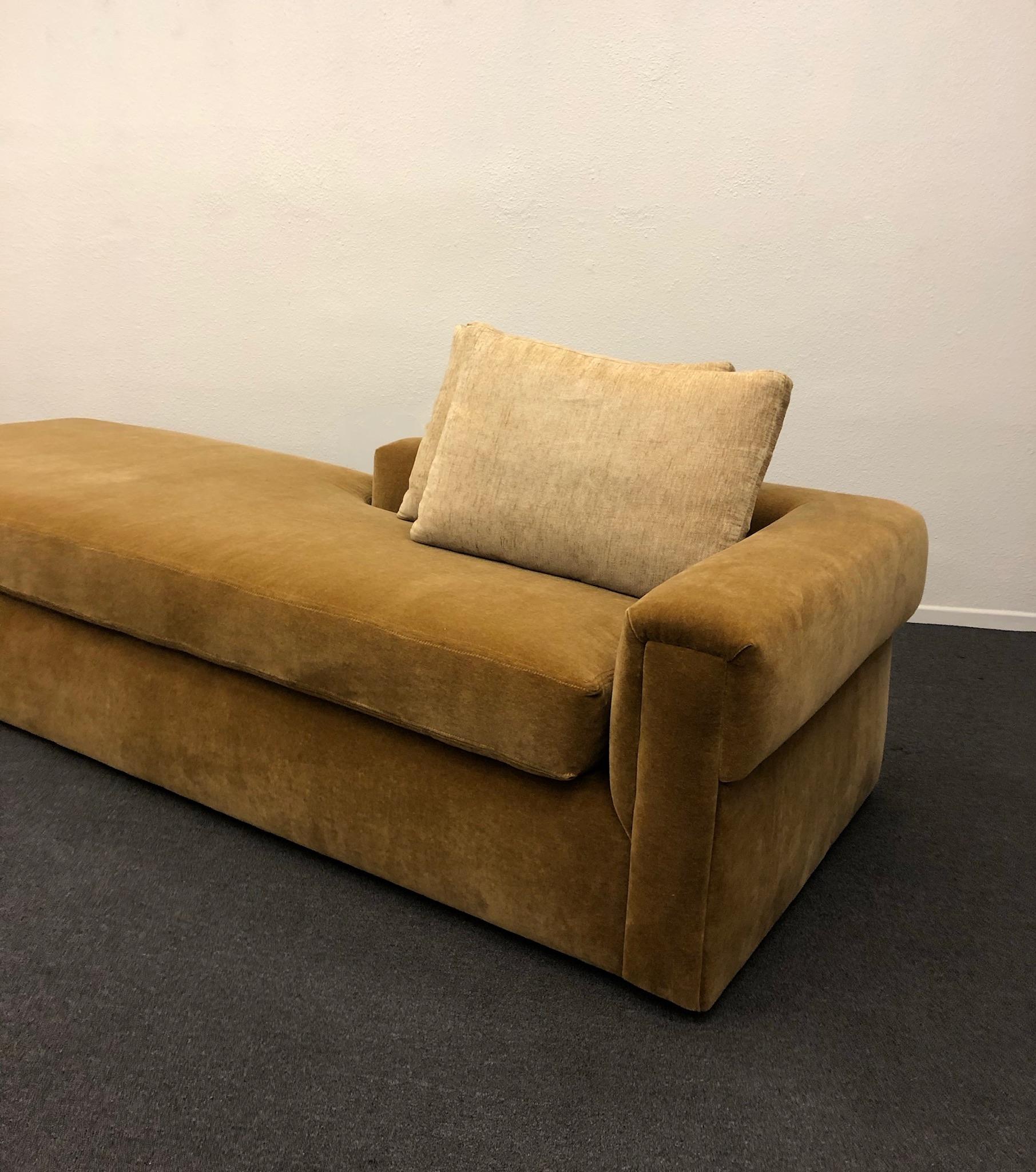 American Gold Mohair Chaise by Steve Chase