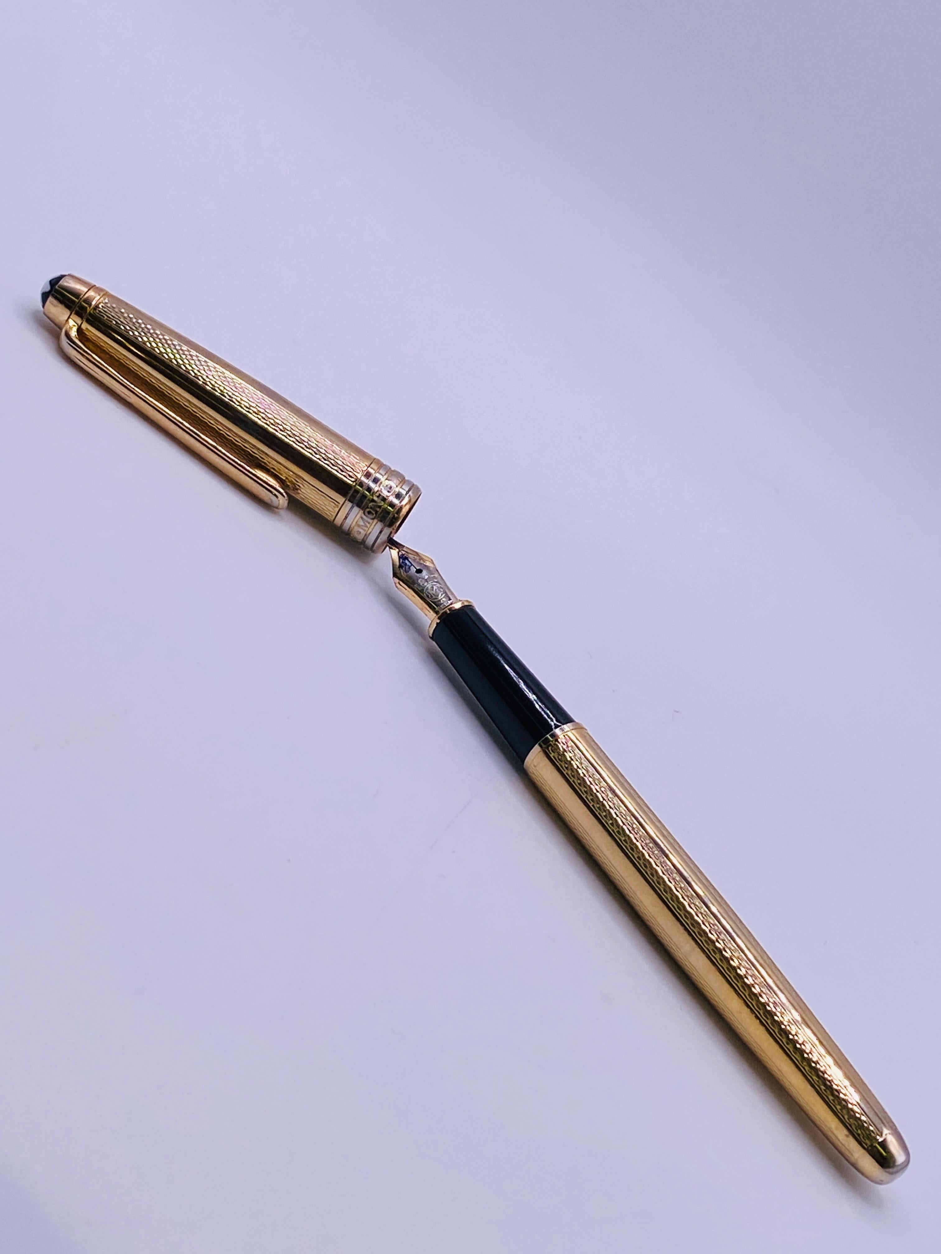 Gold Montblanc Meisterstuck Fountain Pen Style 4810 1