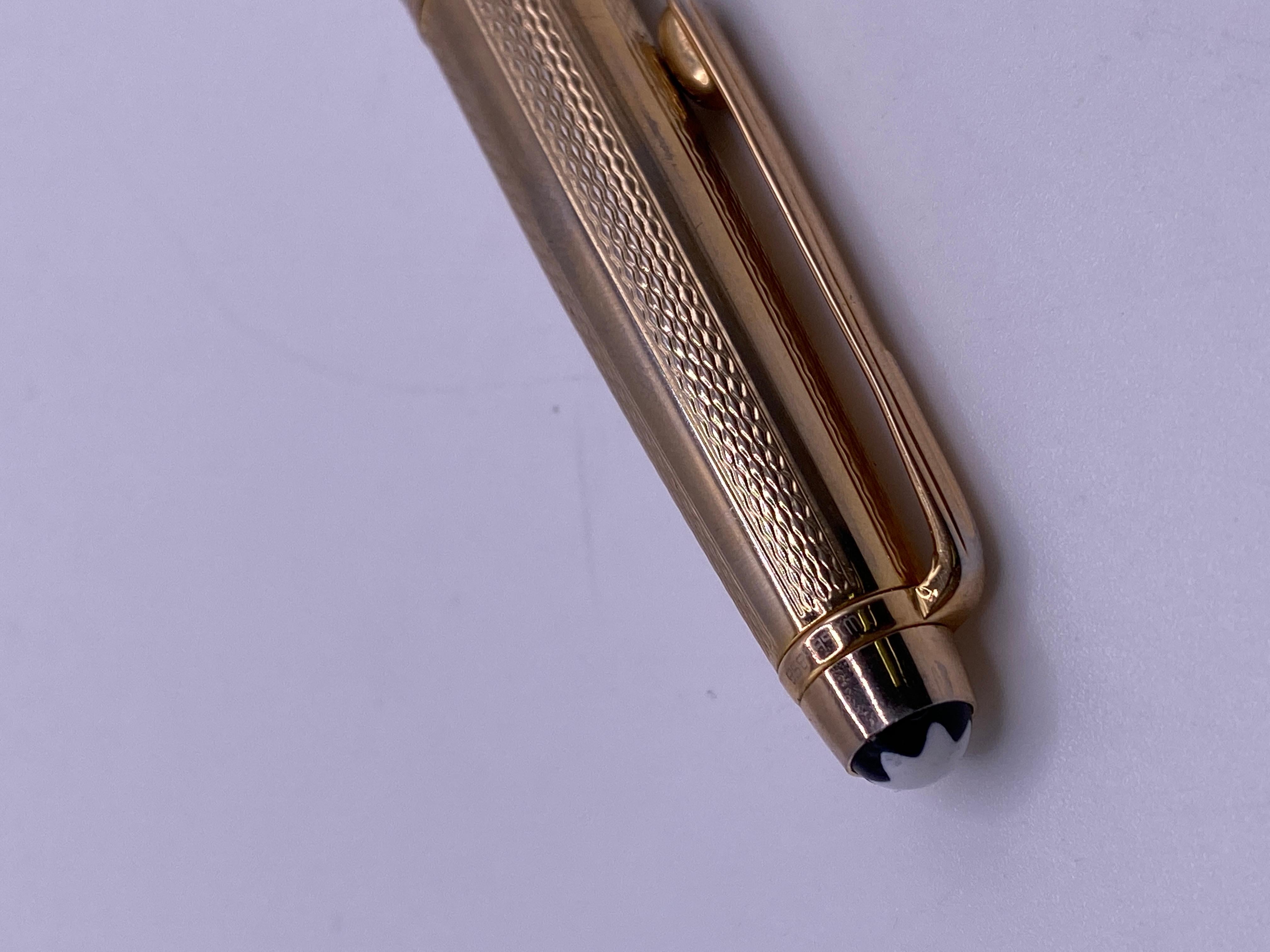 Gold Montblanc Meisterstuck Fountain Pen Style 4810 3