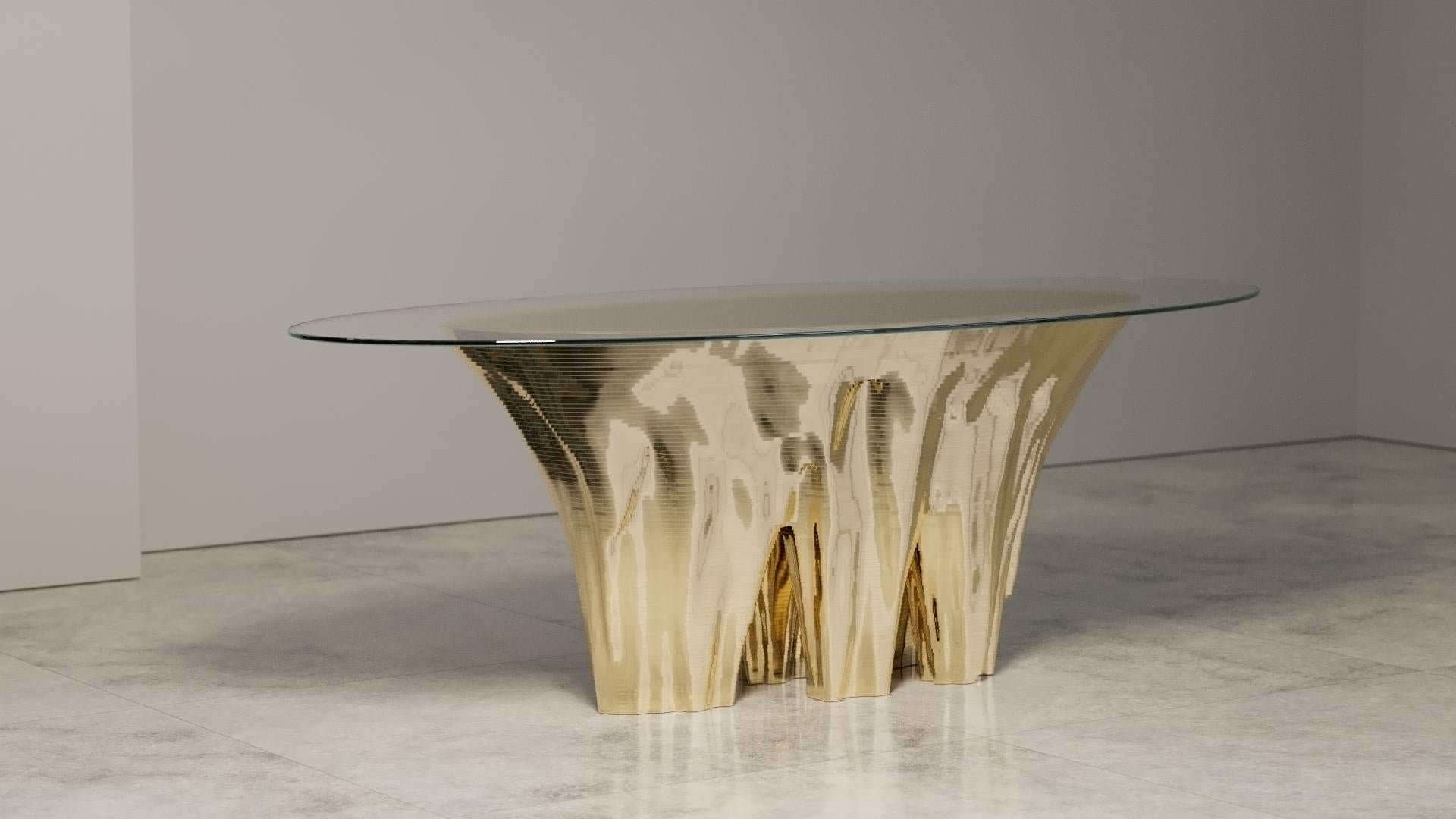 British Gold Monument Valley Dining Table by Duffy London