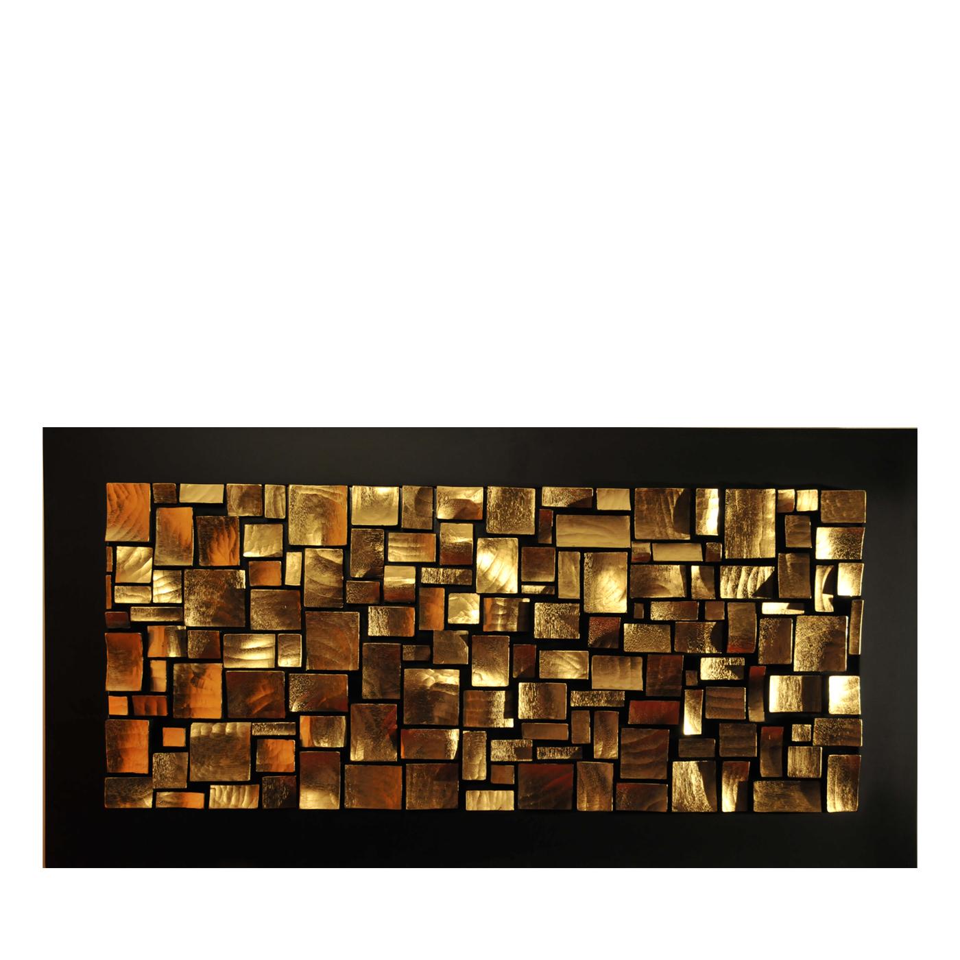 Italian Gold Mosaic Wall Sculpture by Roberto Milan Scultura
