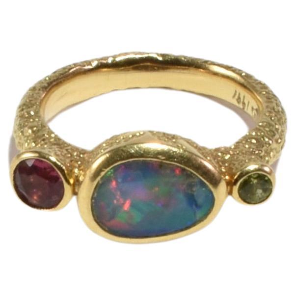 Gold Multi Stone Ring