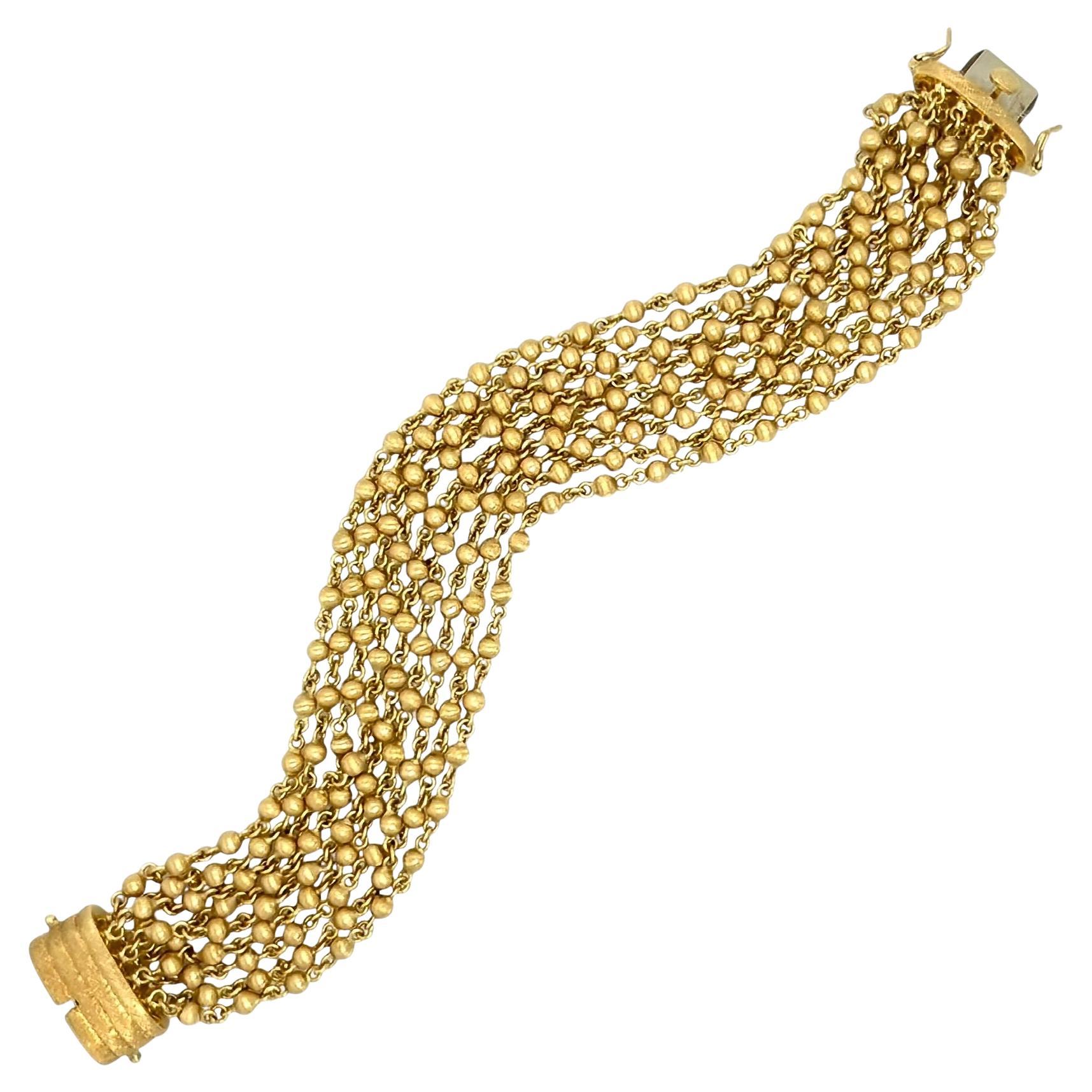 Bracciale a catena d
oro a più fili