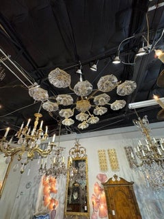 Gold Murano Flush Mount