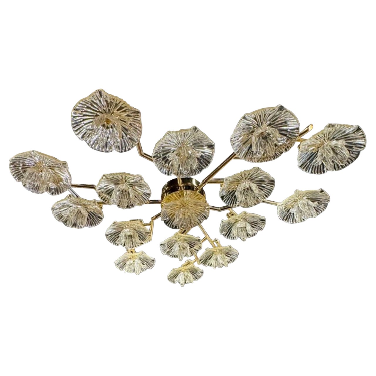 Gold Murano Flush Mount
