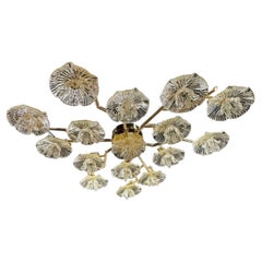 Gold Murano Flush Mount