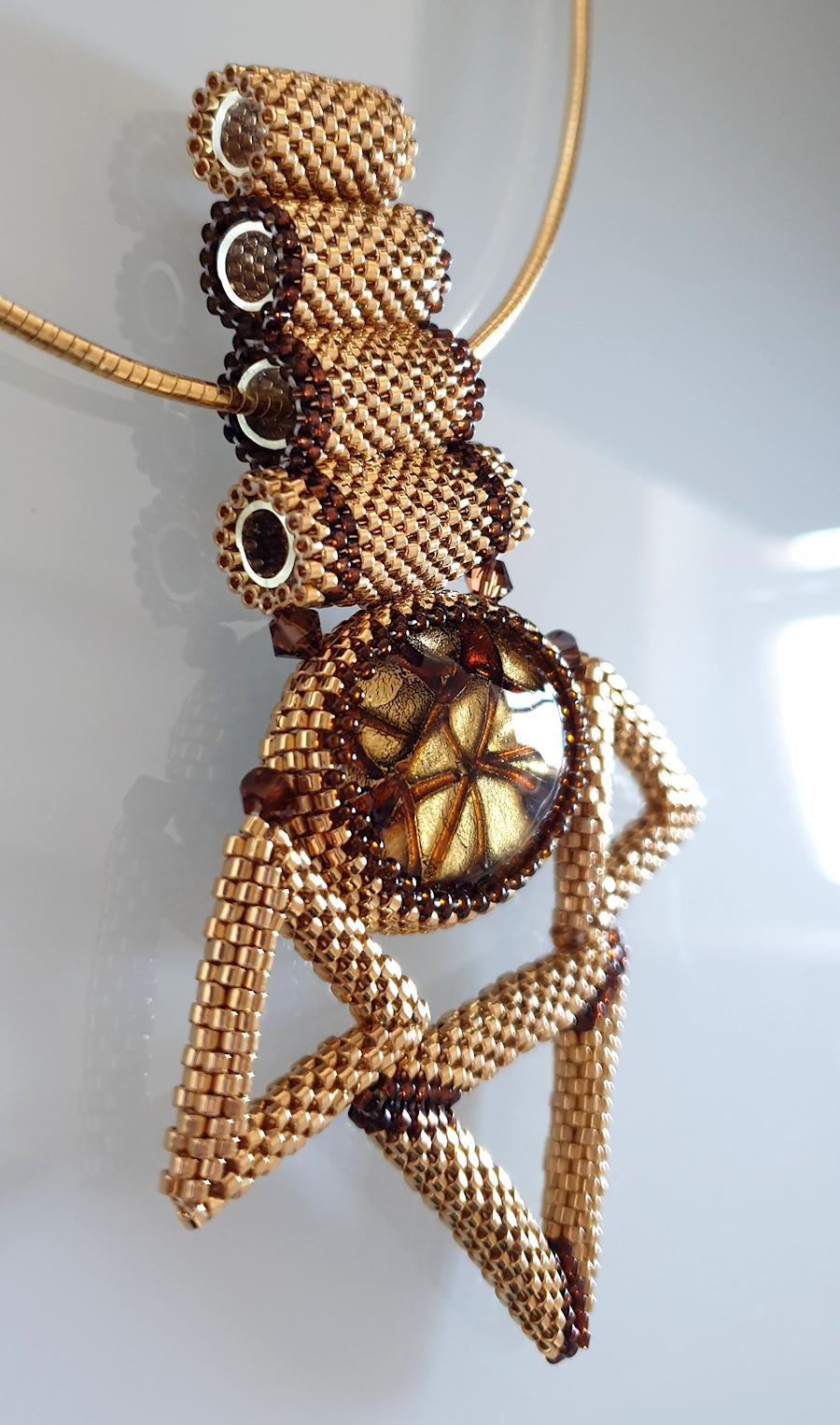 Artisan Collier de mode en perles de verre de Murano  en vente