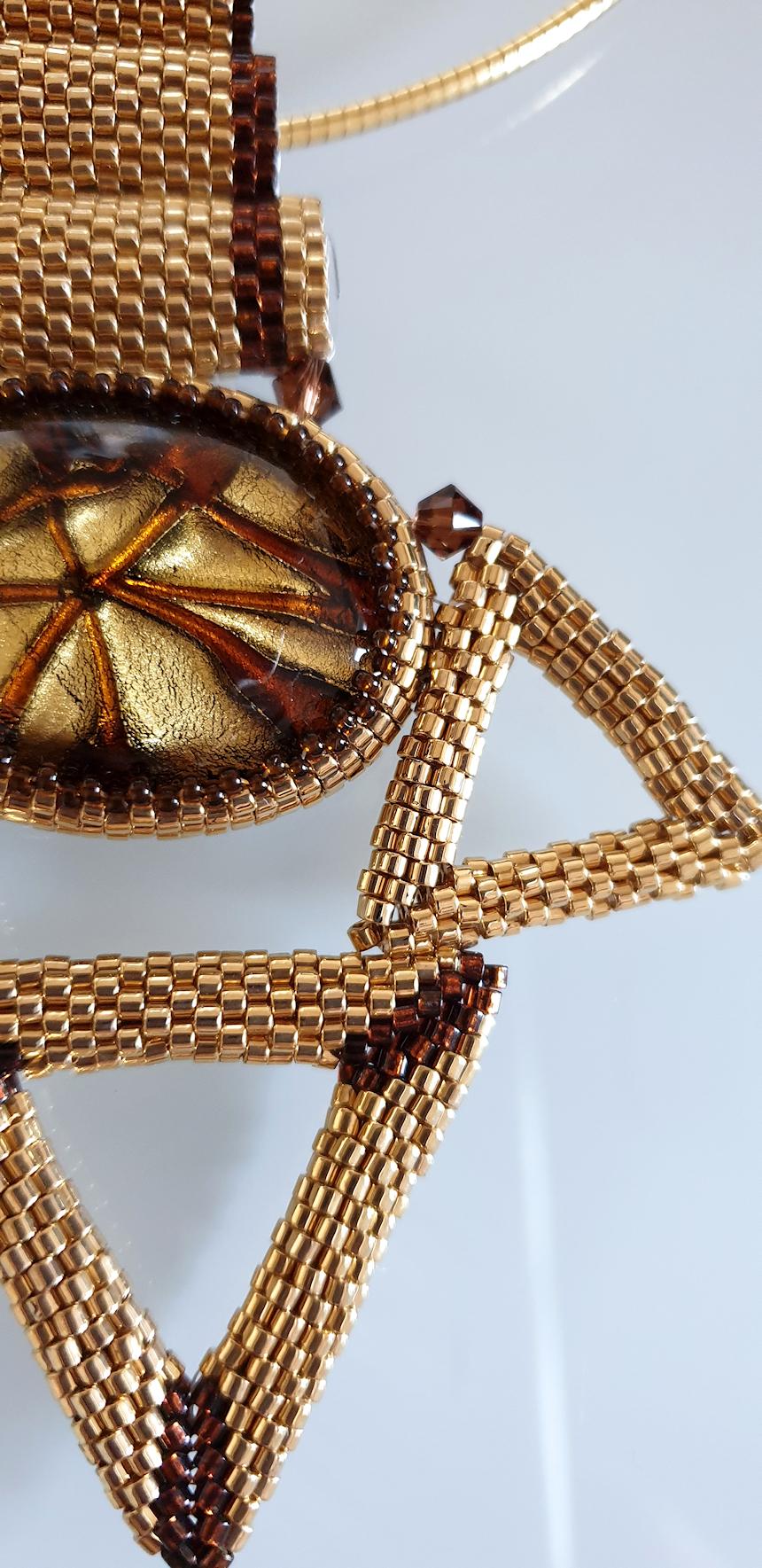 Murano Glass Beaded Fashion Necklace For Sale 1