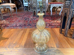 Lampe en verre Murano doré
