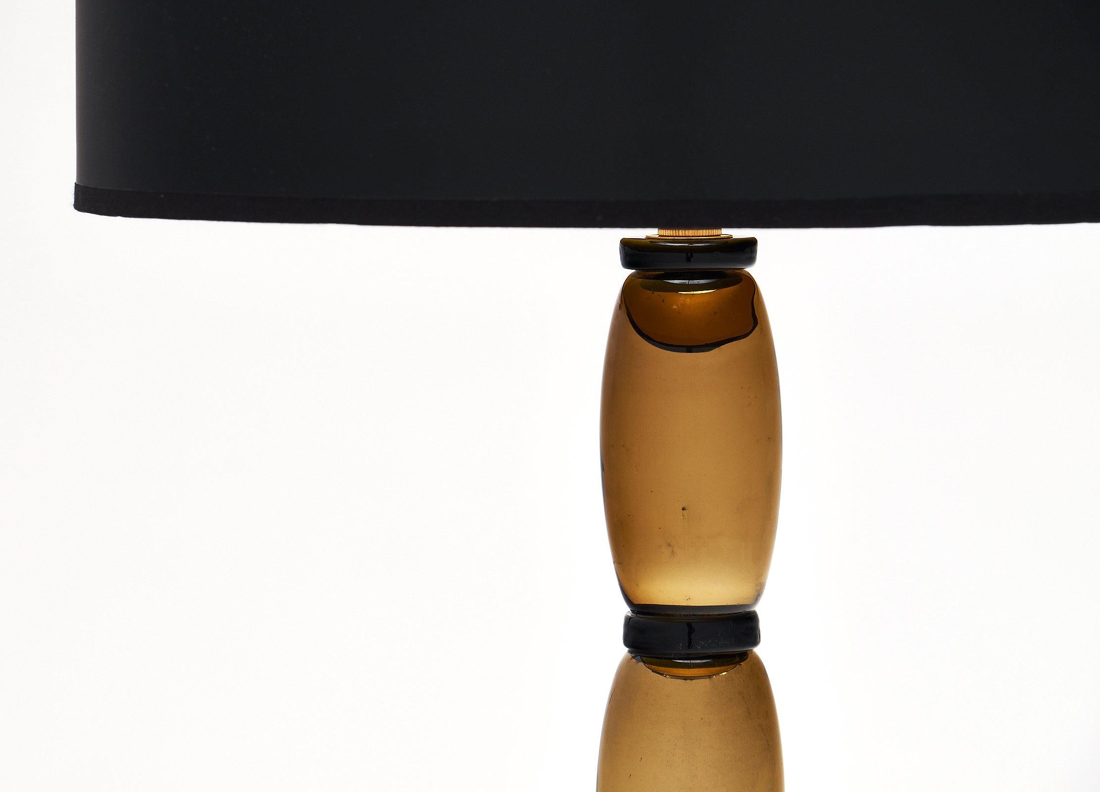 Contemporary Gold Murano Glass Lamps For Sale