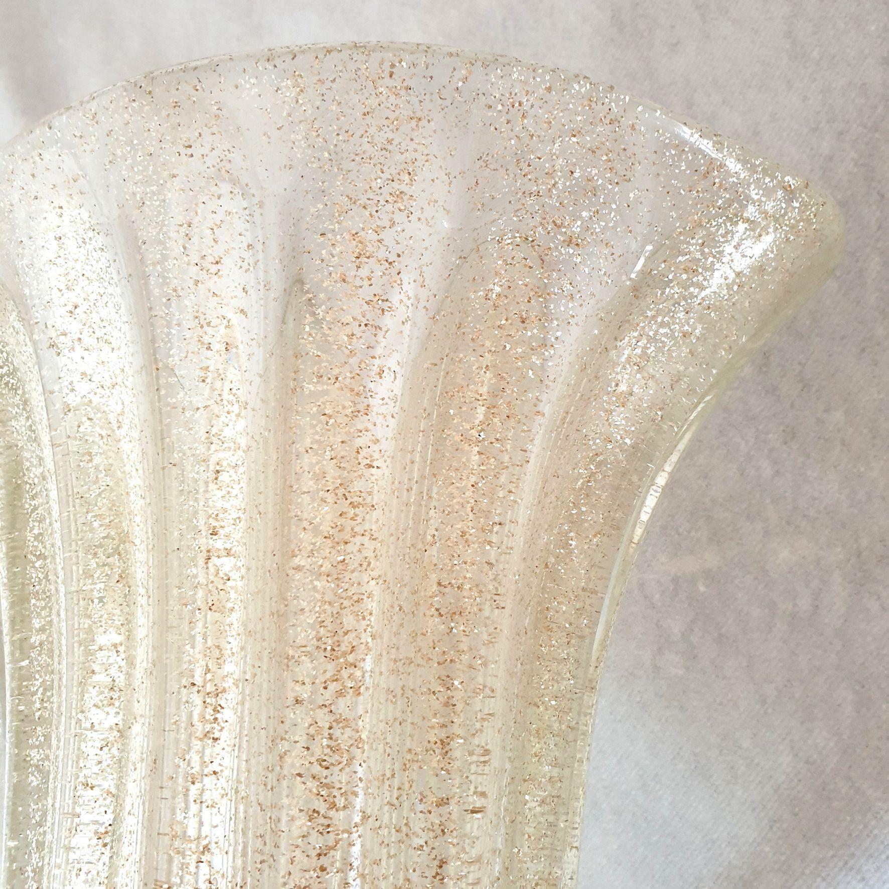 Gold Murano glass Neoclassical sconces, Italy For Sale 4