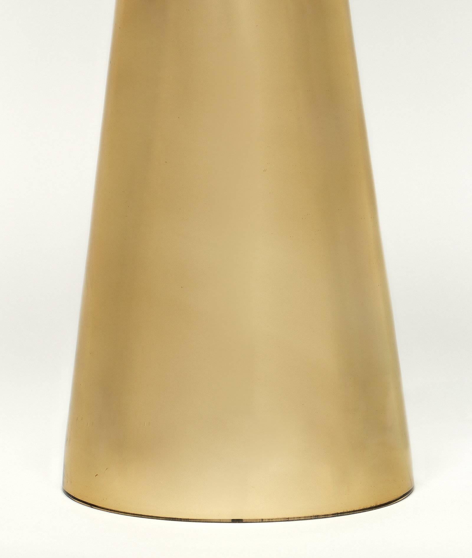 Lampes de table en verre de Murano doré en vente 2