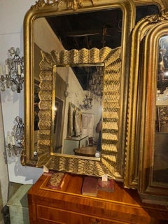 Gold Murano Glass "Zig Zag" Mirrors