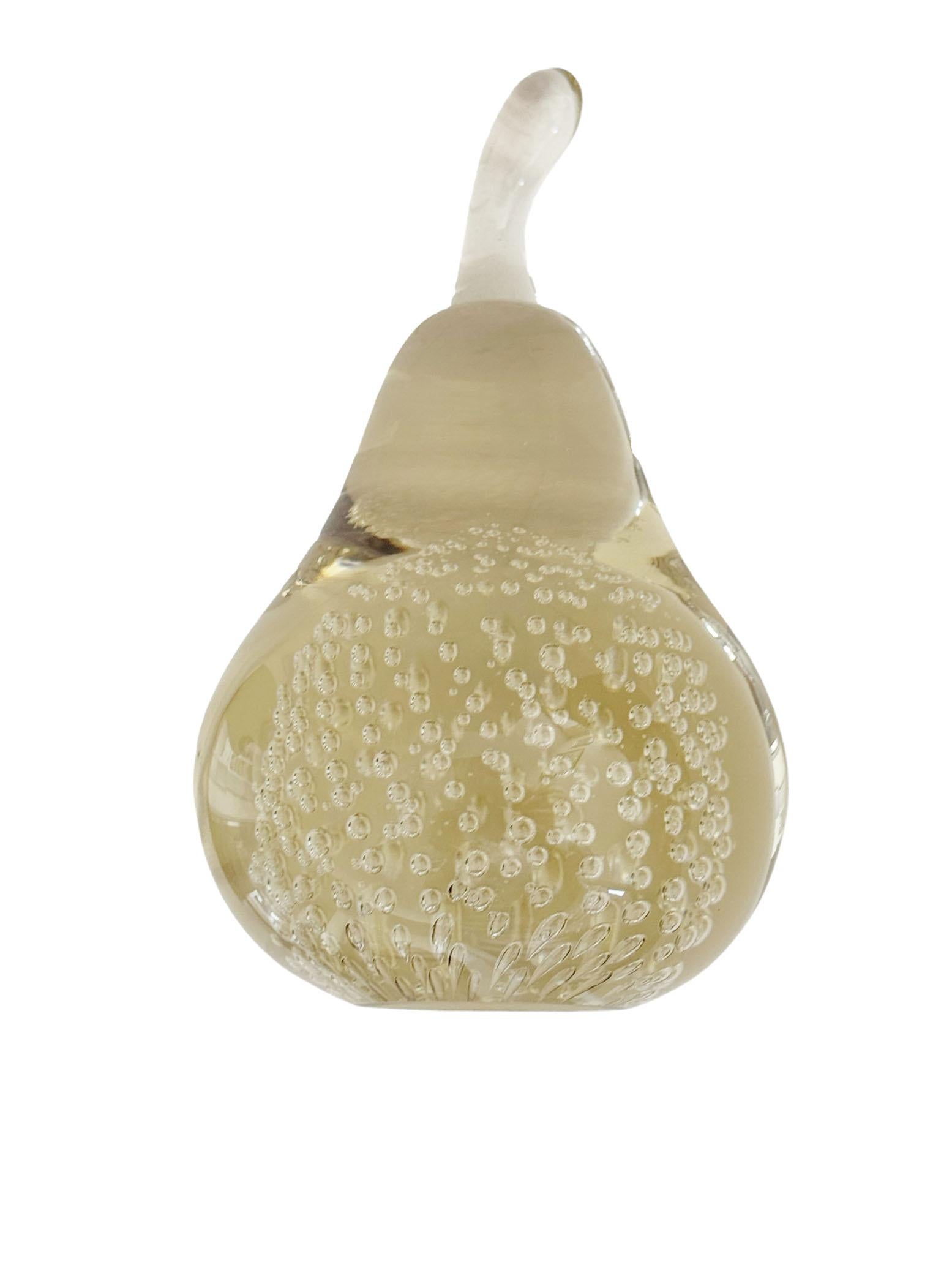 Gold Murano Birne (Geblasenes Glas) im Angebot